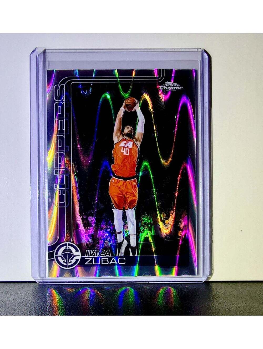 Ivica Zubac 2025-26 NBA Topps Chrome Update RayWave Refractor #37 Card